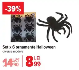 Carrefour Market Set x 6 ornamente Halloween Ofertă