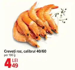 Carrefour Creveţi roz, calibrul 40/60 Ofertă