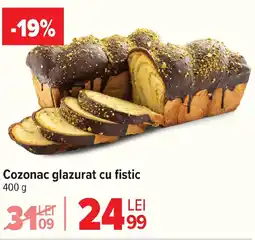 Carrefour Cozonac glazurat cu fistic Ofertă