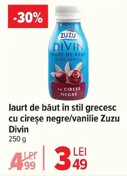 Carrefour laurt de băut în stil grecesc cu cireşe negre/vanilie Zuzu Divin Ofertă