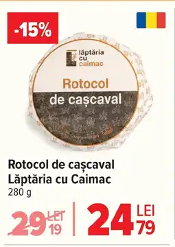 Carrefour Rotocol de caşcaval Lăptăria cu Caimac Ofertă