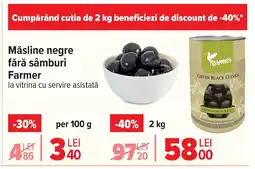Carrefour Măsline negre fără sâmburi Farmer Ofertă