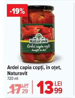 Carrefour Ardei capia copți, în oțet, Naturavit Ofertă