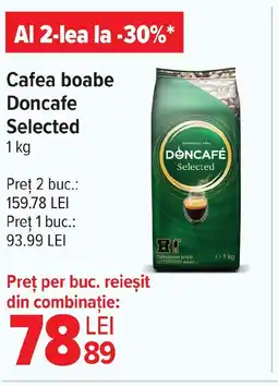Carrefour Cafea boabe Doncafe Selected Ofertă