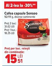 Carrefour Cafea capsule Senseo Ofertă