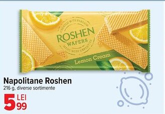 Carrefour Napolitane Roshen Ofertă