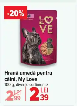 Carrefour Hrană umedă pentru câini, My Love Ofertă