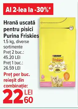 Carrefour Hrană uscată pentru pisici Purina Friskies Ofertă