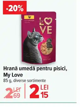Carrefour Hrană umedă pentru pisici, My Love Ofertă