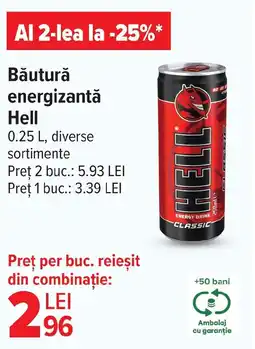 Carrefour Băutură energizantă Hell Ofertă