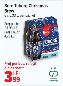 Carrefour Bere Tuborg Christmas Brew Ofertă