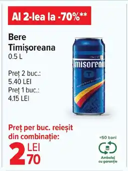 Carrefour Bere Timişoreana Ofertă