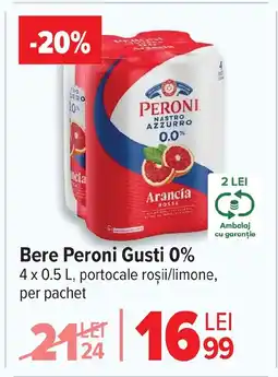 Carrefour Bere Peroni Gusti 0% Ofertă
