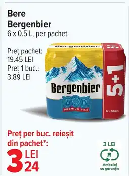 Carrefour Bere Bergenbier Ofertă
