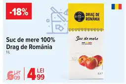 Carrefour Suc de mere 100% Drag de România Ofertă