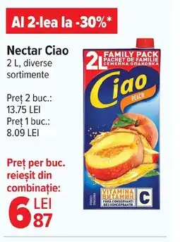 Carrefour Nectar Ciao Ofertă