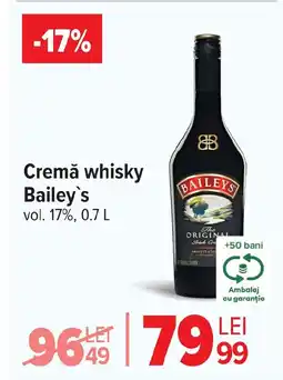 Carrefour Cremă whisky Bailey's Ofertă