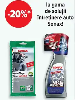 Carrefour La gama de soluții întreţinere auto Sonax! Ofertă