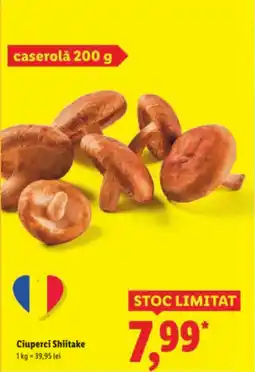 Lidl Ciuperci Shiitake Ofertă
