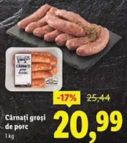 Lidl Cârnaţi groşi de porc Ofertă