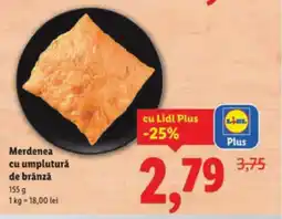 Lidl Merdenea cu umplutură de brânză Ofertă