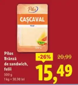 Lidl Pilos Brânză de sandwich, felii Ofertă