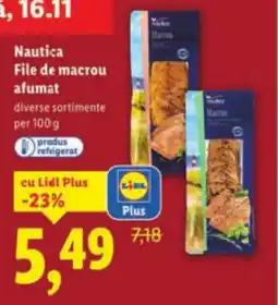 Lidl Nautica File de macrou afumat Ofertă