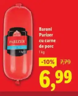 Lidl Baroni Parizer cu carne de porc Ofertă
