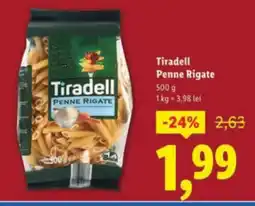 Lidl Tiradell Penne Rigate Ofertă