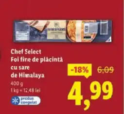 Lidl Chef Select Foi fine de plăcintă cu sare de Himalaya Ofertă