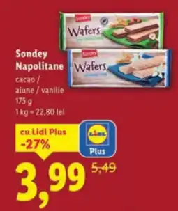 Lidl Sondey Napolitane Ofertă