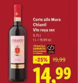Lidl Corte alle Mura Chianti Vin rosu sec Ofertă