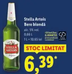 Lidl Stella Artois Bere blondǎ Ofertă