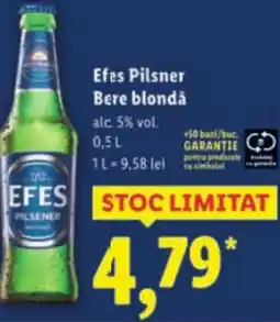 Lidl Efes Pilsner Bere blonda Ofertă
