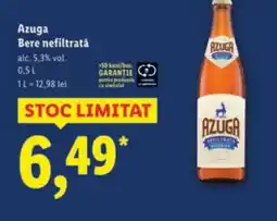Lidl Azuga Bere nefiltratǎ Ofertă