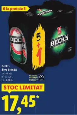Lidl Beck's Bere blondá Ofertă