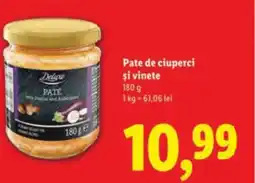 Lidl Deluxe Pate de ciuperci şi vinete Ofertă
