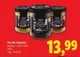 Lidl Deluxe Sos de ciuperci legume / trufe / hribi Ofertă