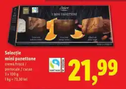 Lidl Selecţie mini panettone cremă frisca / portocale/cacao Ofertă