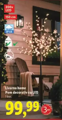 Lidl Livarno home Pom decorativ cu LED Ofertă