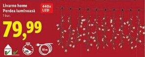 Lidl Livarno home Perdea luminoasă Ofertă