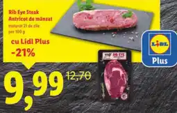 Lidl Rib Eye Steak Antricot de manzat Ofertă