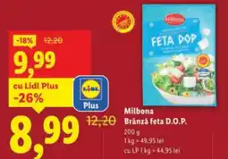 Lidl Milbona Brânză feta D.O.P. Ofertă