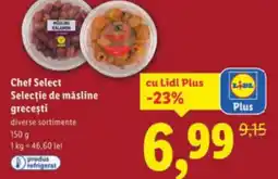 Lidl Chef Select Selecţie de măsline greceşti Ofertă