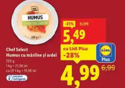Lidl Chef Select Humus cu măsline şi ardei Ofertă