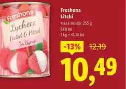Lidl Freshona Litchi Ofertă