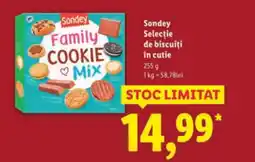 Lidl Sondey Selecţie de biscuiți in cutie Ofertă
