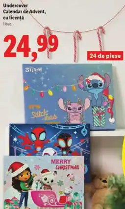 Lidl Undercover Calendar de Advent, cu licență Ofertă