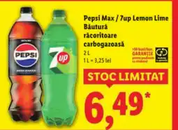 Lidl Pepsi Max / 7up Lemon Lime Băutură răcoritoare carbogazoasă Ofertă