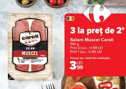 Carrefour Market Salam Muscel Caroli Ofertă